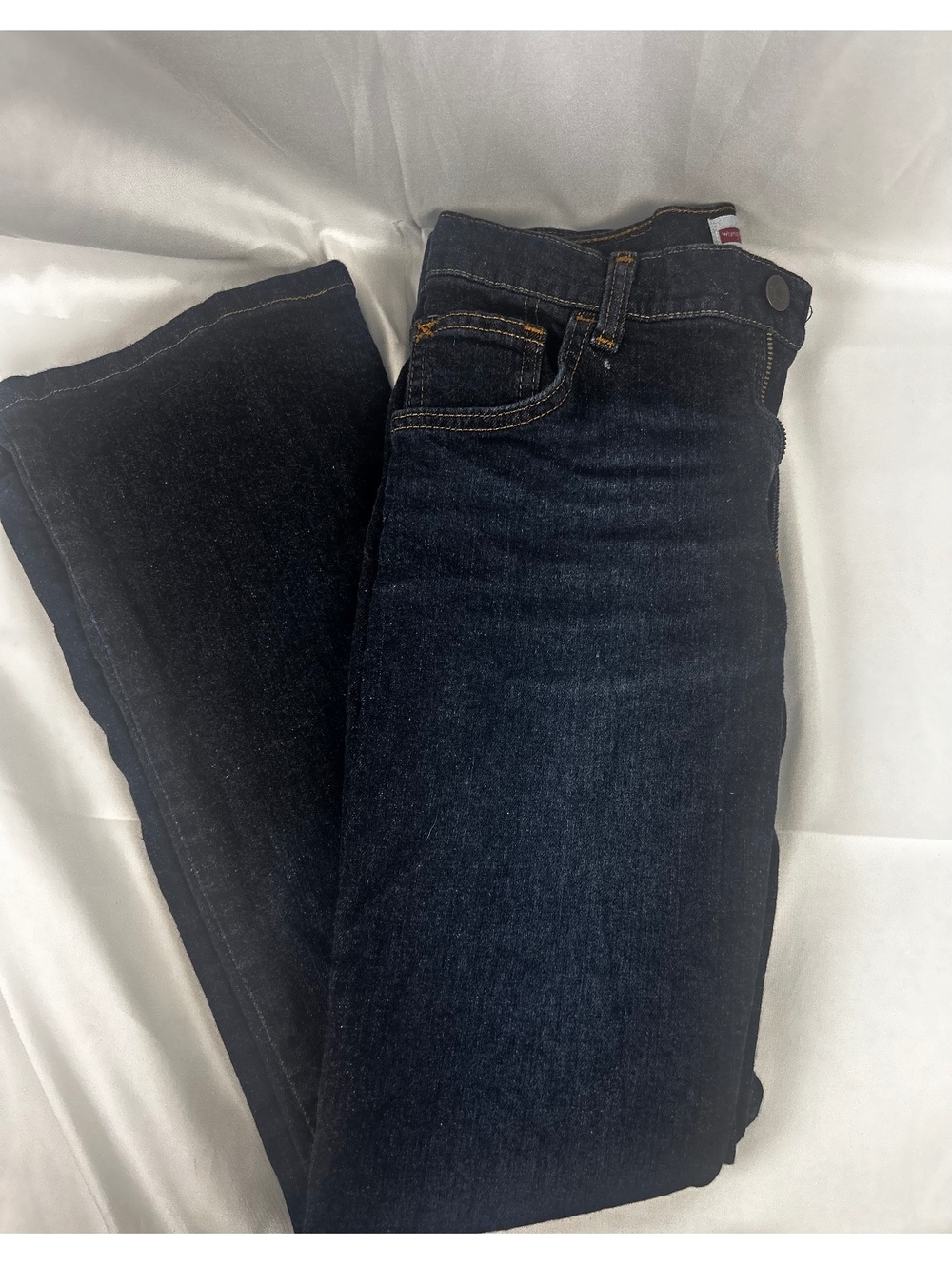 Wrangler Classic Fit Dark Blue Denim Jeans Size 12 Regular